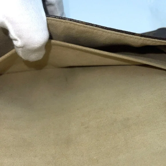 Authentic Louis Vuitton Pochette Twin Monogram Brown Clutch - Picture 11 of 16
